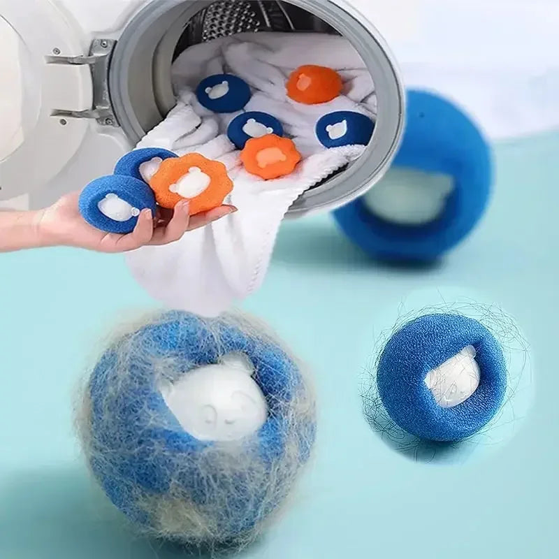 3-10pcs Pet Hair Remover Reusable Ball Laundry Washing Machine Filter Wool Sticker Cat Hair Remover Pet Fur Lint Catcher Home