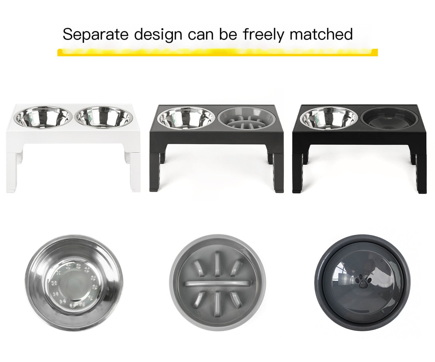 Orthopedic Elevated Slow Feeder | Raised Dog Bowl Station