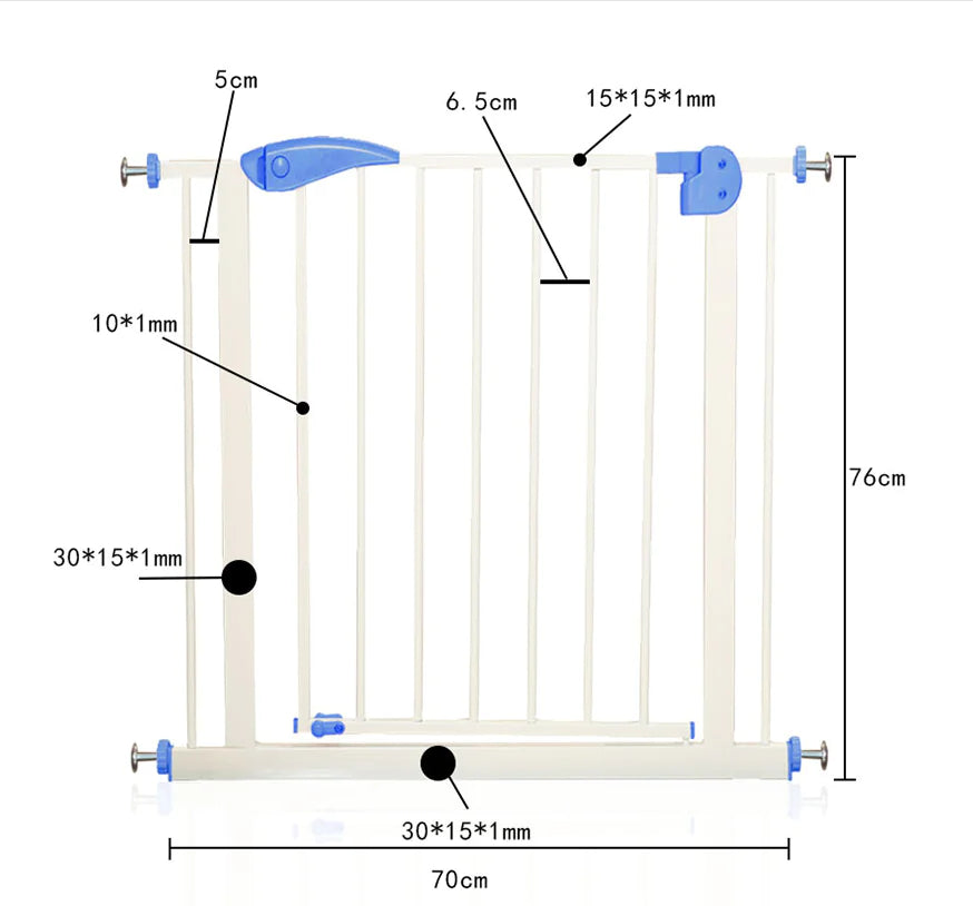 No-Drill Pet Safety Gate | Pressure Mounted Doorway Barrier