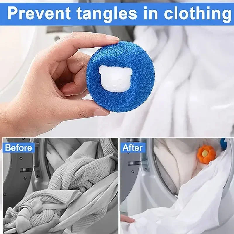 3-10pcs Pet Hair Remover Reusable Ball Laundry Washing Machine Filter Wool Sticker Cat Hair Remover Pet Fur Lint Catcher Home