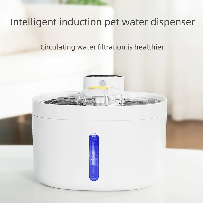 Wireless Smart Pet Water Fountain | 2.6L Stainless Steel